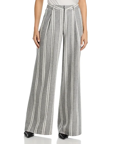 L'Agence Allanah Stripe Mid Rise Pants