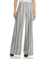 L'Agence Allanah Stripe Mid Rise Pants