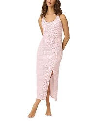 Pj Salvage Contrast Neck Floral Print Night Dress