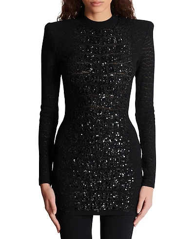 Balmain Short Sequin Dress