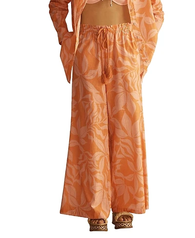 Aur OceA Brasile Gathered Wide Leg Pant