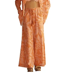 Aur OceA Brasile Gathered Wide Leg Pant