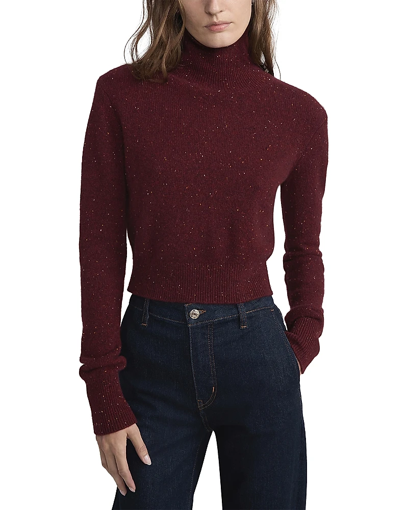 Frame The Cashmere Fleck Turtleneck Sweater