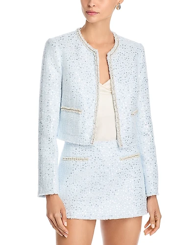 LoveShackFancy Kelli Sequined Jacket