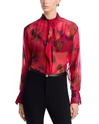 Victoria Beckham Silk Draped Blouse