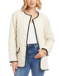 Karen Kane Edge Stitch Quilted Jacket