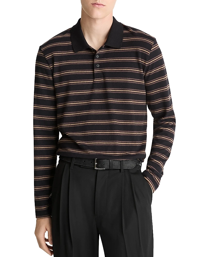 Vince Long Sleeve Polo Sweater