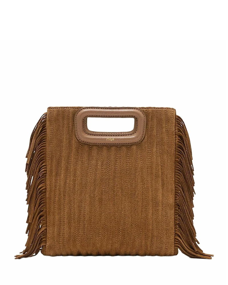 Maje M Suede Leather Bag