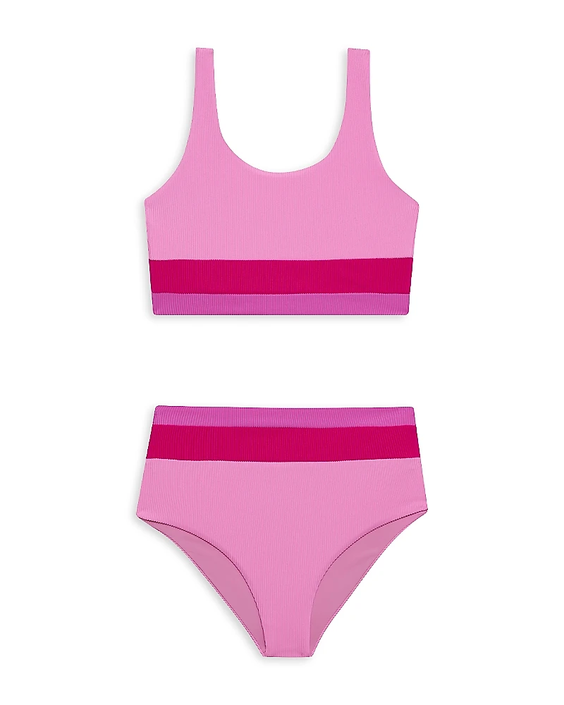 Beach Riot Girls' Little Mackenzie Heidi Two Piece Swimsuit - Kid, Big Kid