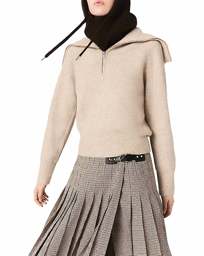 Maje Marva Half Zip Sweater