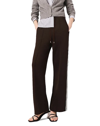 Maje Polympic Straight Striped Trousers