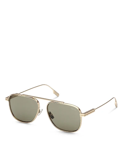 Zegna Geometric Sunglasses, 57mm