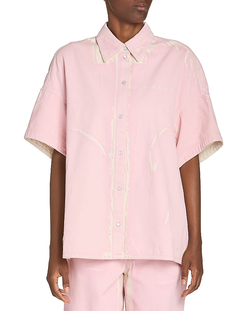 Marni Denim Cocoon Button Front Shirt