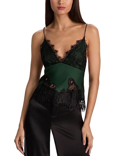 Alice and Olivia Claudia Lace Trim Camisole