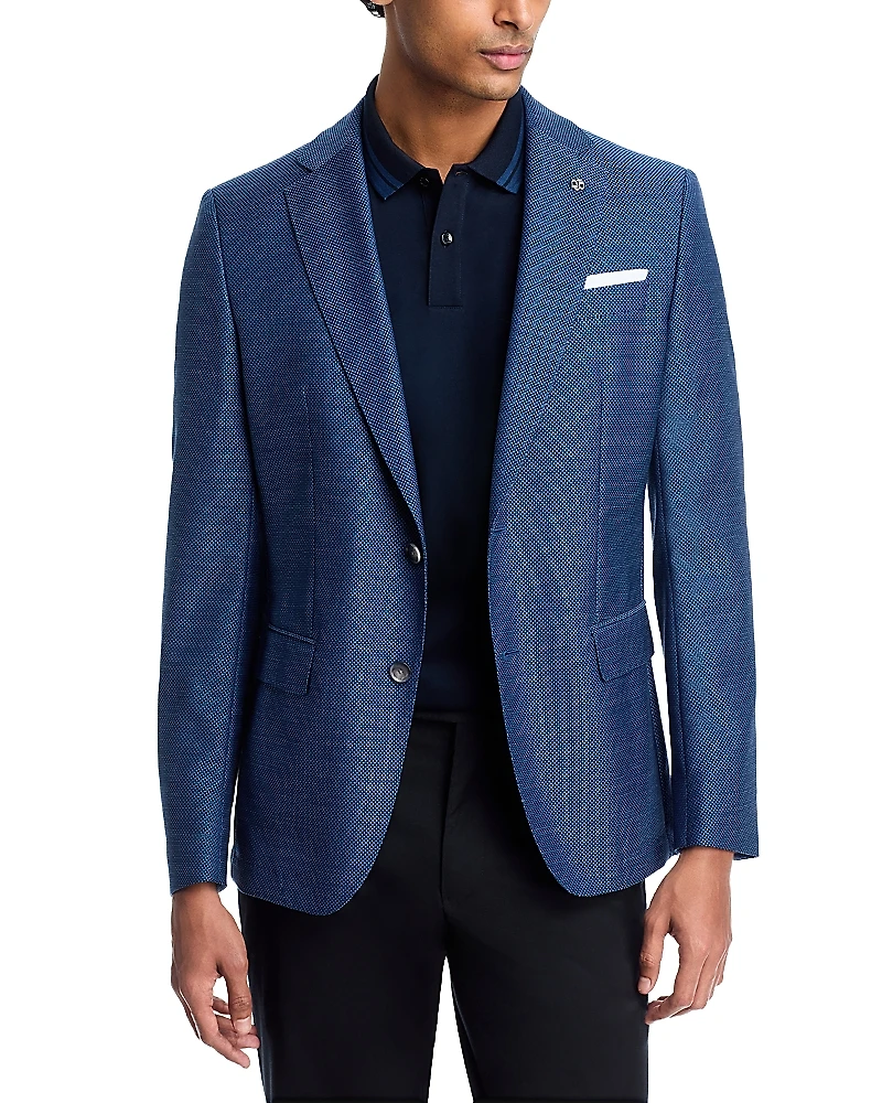 Boss Hutson Melange Micro Neat Slim Fit Sport Coat