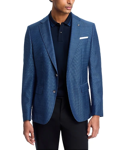 Boss Hutson Melange Micro Neat Slim Fit Sport Coat