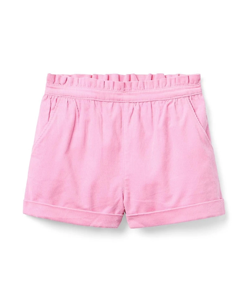 Janie and Jack Girls' Corduroy Ruffle Short - Baby, Little Kid, Big Kid