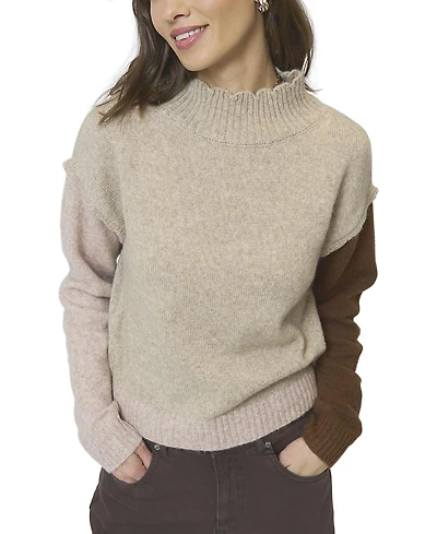 Central Park West Women's Olivia Ruffle Tneck Sweater
