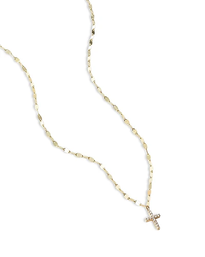 Lana Jewelry Diamond Pave Cross Pendant Necklace