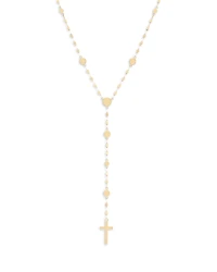 Lana Jewelry Disc & Cross Lariat Necklace