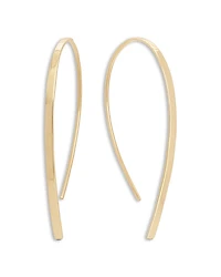 Lana Jewelry 14K Yellow Gold Polished Flat Threader Earrings
