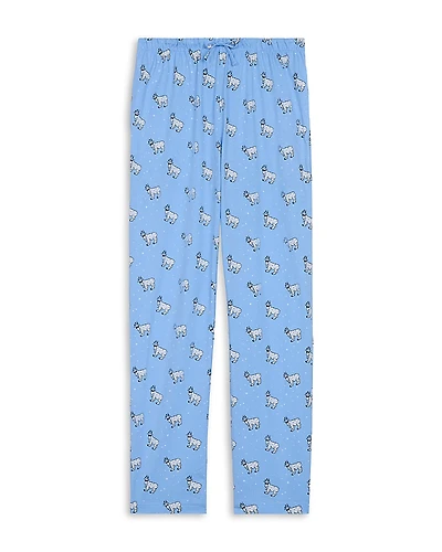Goat Usa Boys' Polar Printed Jersey Knit Pajama Pants - Big Kid