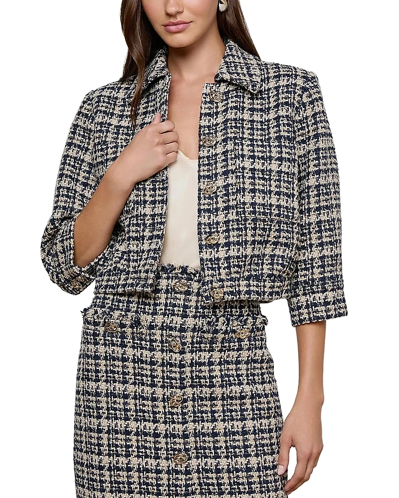 L'Agence Jia Crop Jacket