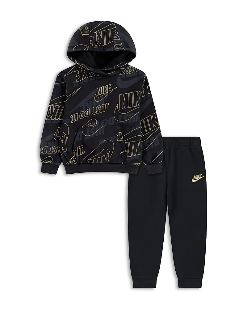 Nike Boys' Sportswear Glow With Me Lightweight Fleece Top & Pants Set - Little Kid
