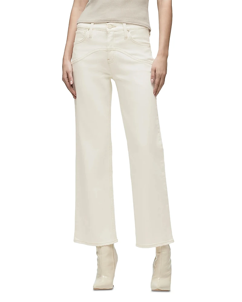 Hudson Rosie High Rise Wide Leg Ankle Jeans