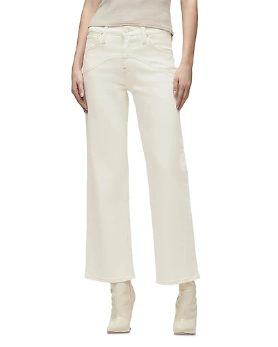 Hudson Rosie High Rise Wide Leg Ankle Jeans