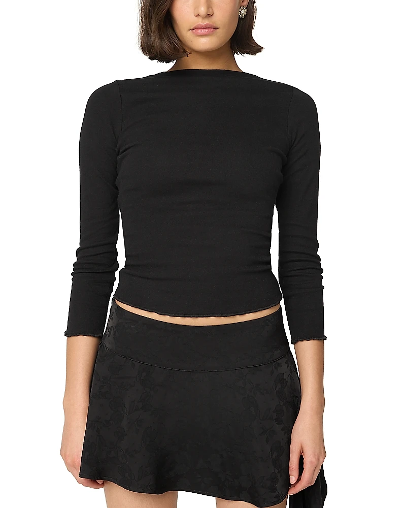 The Line by K Elvie Three Quarter Sleeve Top