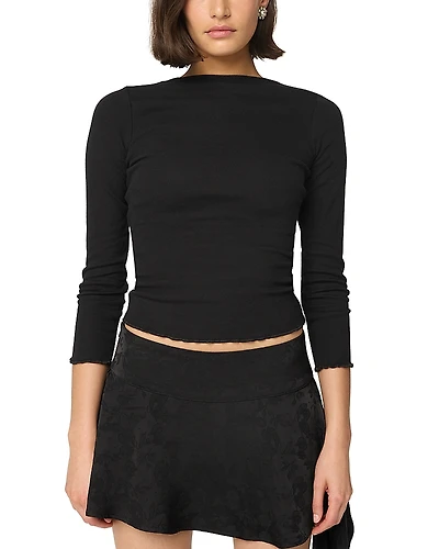 The Line by K Elvie Three Quarter Sleeve Top