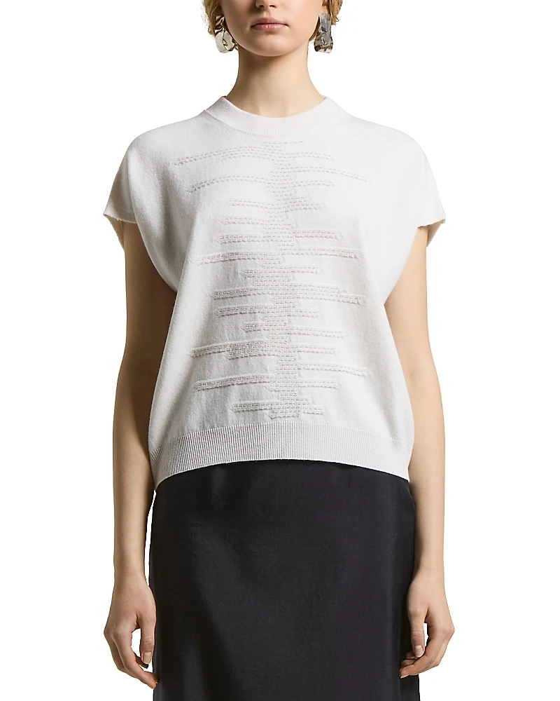 Peserico Knitted Wool, Silk and Cashmere Sweater