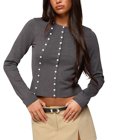 Edikted Hestia Button Up Knit Cardigan