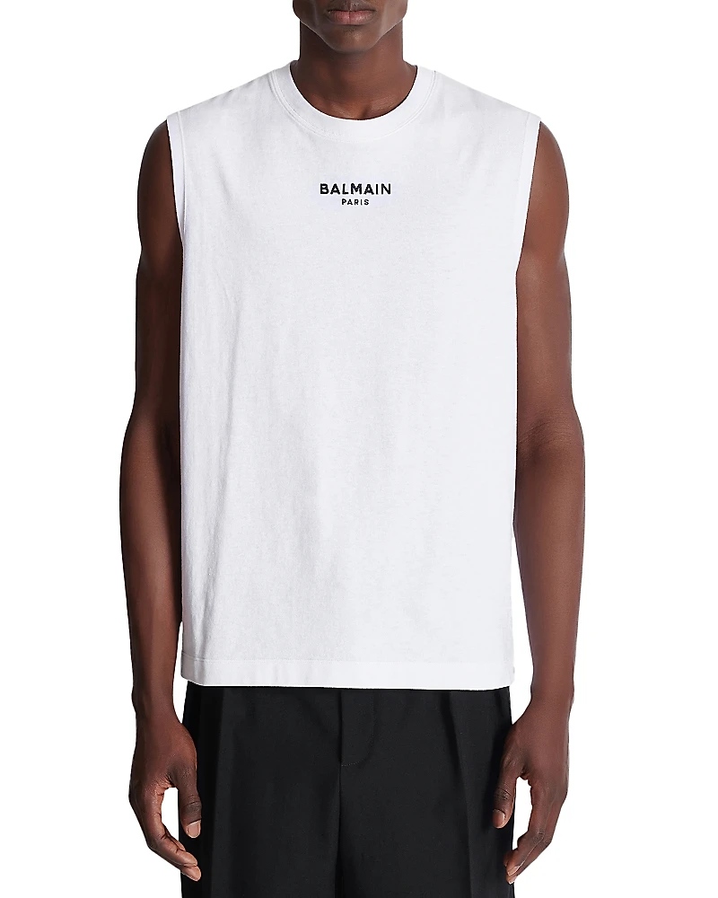 Balmain Crewneck Logo Tank