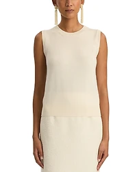 Oscar de la Renta Wool Knit Tank