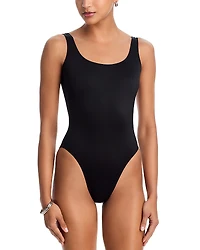 Norma Kamali Nio Super Low Back One Piece Swimsuit