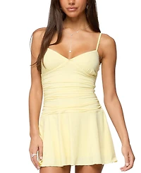 Edikted Deborah Ruched Mini Dress