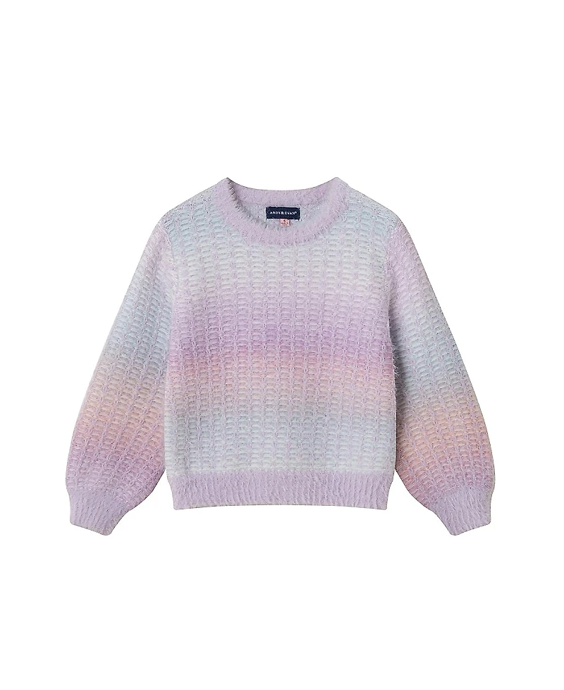 Andy & Evan Girls' Eyelash Sweater - Little Kid