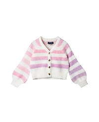 Andy & Evan Girls' Striped Cardigan - Little Kid