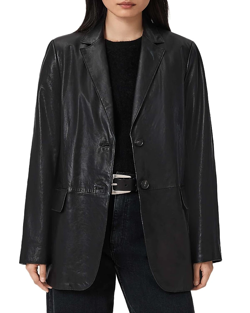 Allsaints Arna Leather Blazer