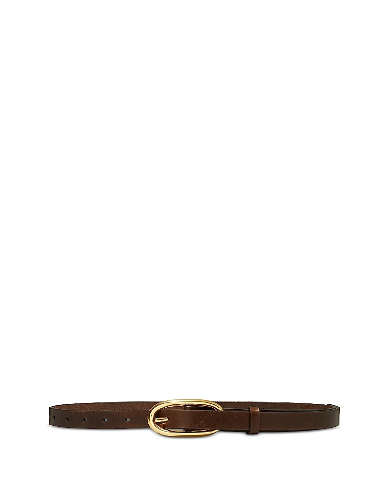 Tory Burch Women's Pierced Buckle Leather Belt