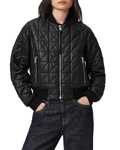 Allsaints Carly Quilt Bomber Jacket