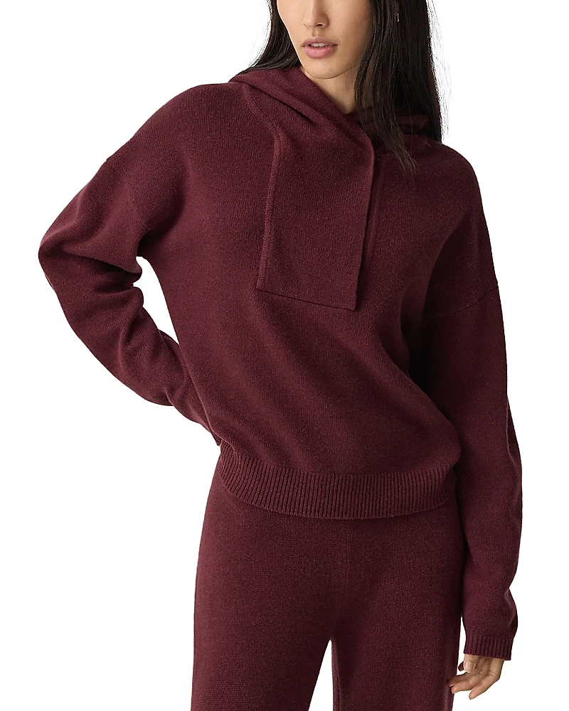 Theory Wool Cashmere Felted Hoodie
