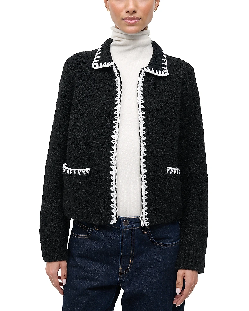 Staud Jeremy Whipstitch Sweater