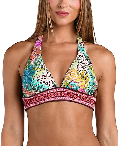 Sunshine 79 Paradise Heat Reversible Banded Halter Top
