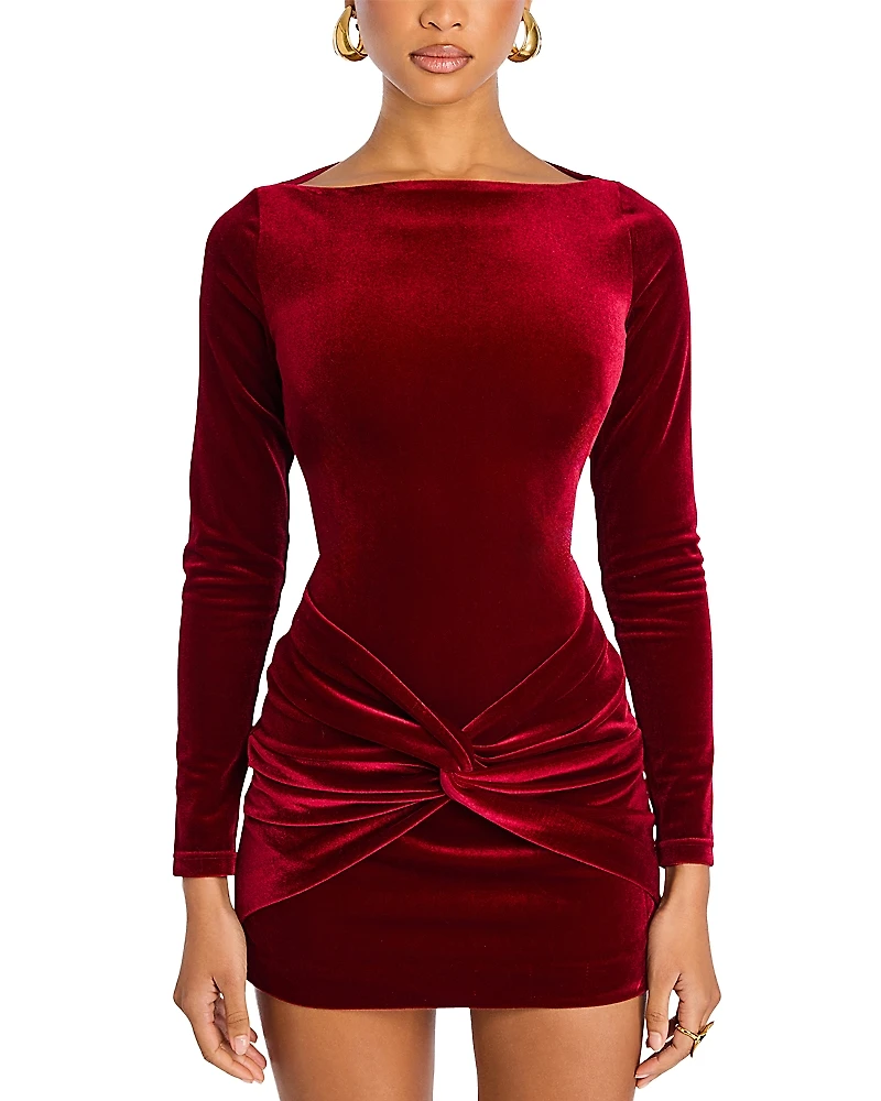 Retrofete Kadala Velvet Mini Dress