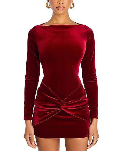 Retrofete Kadala Velvet Mini Dress