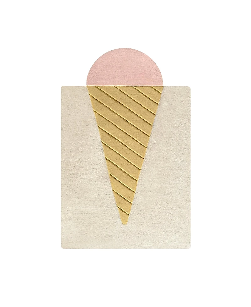 Maison Deux Ice Cream Print, 4 x 5 ft Rug