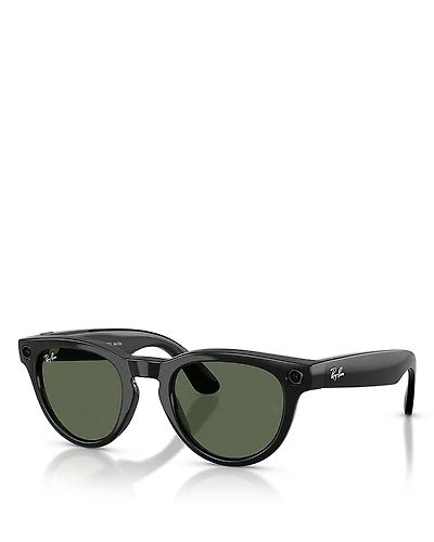 Ray-Ban Meta Headliner Round Ai Sunglasses, 51mm
